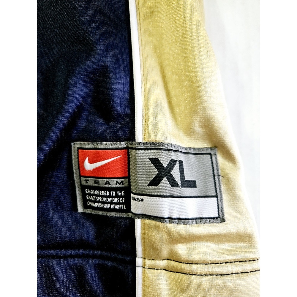 Nike Team Pittsburgh Jacket Warm Up Men's XL NAVY GOLD Full SNAP - Picture 2 of 6
